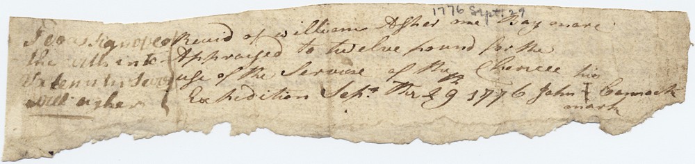 1776 horse receipt